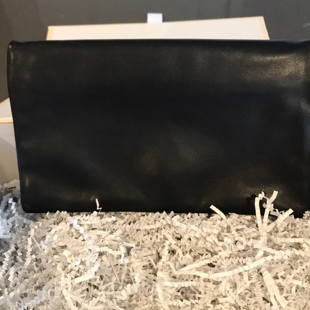 Clutch Leather Ann Taylor Black